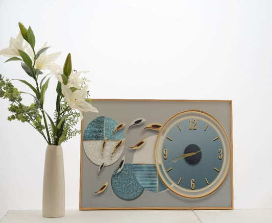 FISHY CLOCK DESIGN CRYSTAL FRAME { 2x1.5 ft}