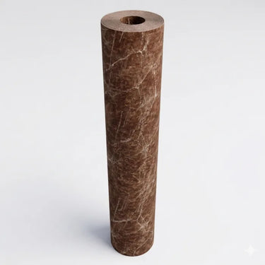 Nidhi Decor Brown Texture Wallpaper Close-Up – Realistic Wood-Inspired Finish India