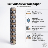 Self Adhesive Wallpaper Stone Texture 10 Meter - Image 4