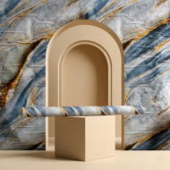 Self Adhesive White Light Blue Yellow Line Texture Wallpaper Roll 2 Meter