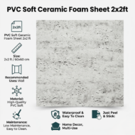 PVC Soft Royal White Dot Texture Ceramic Foam Sheet 2X2 ft - Image 4