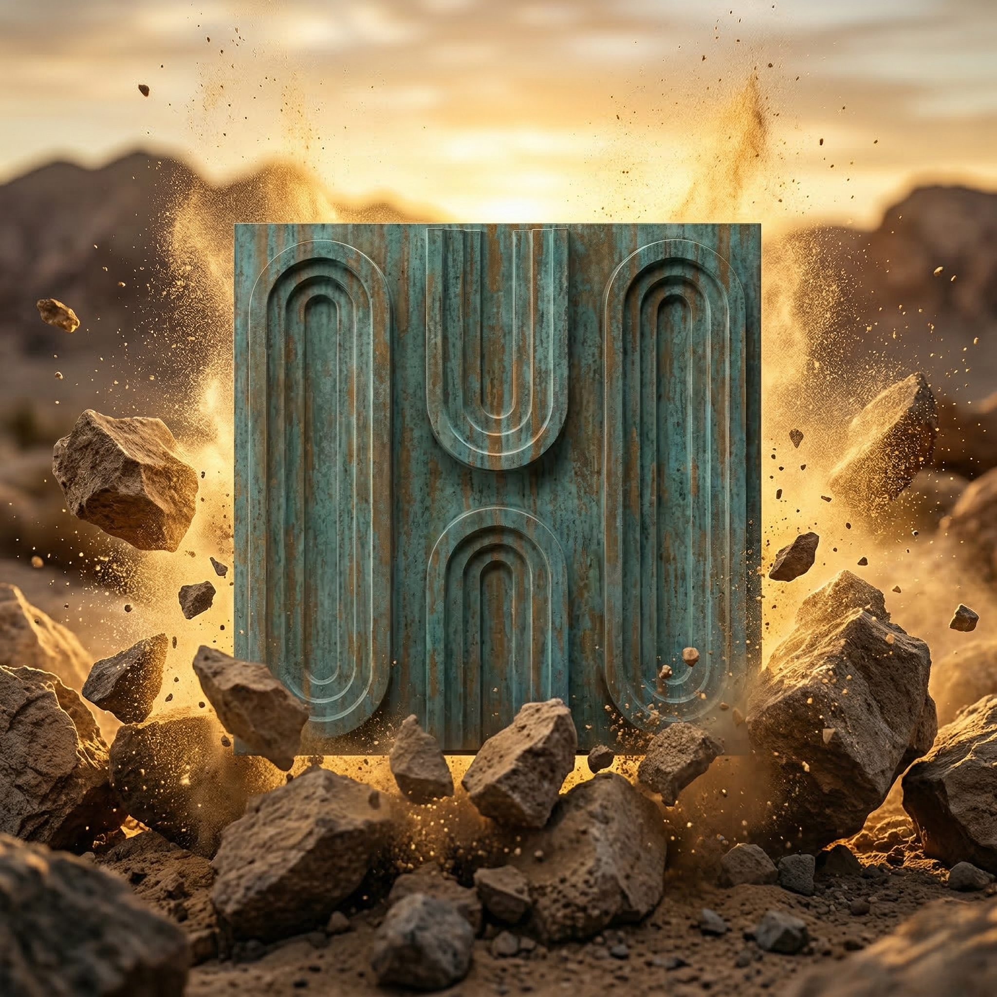 1 Non Self Adhesive Loopa Rustic Wood Pattern 3D Panel - Image 1