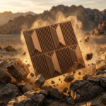 Non Self Adhesive Artisan Metallic Wood Pattern 3D Panel