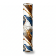Self Adhesive White Blue Abstract Texture Wallpaper Roll 2 Meter - Image 2