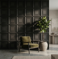 Non Self Adhesive Square Black 3D Panel - Image 3