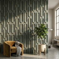 Non Self Adhesive Loopa Rustic Wood Pattern 3D Panel - Image 3