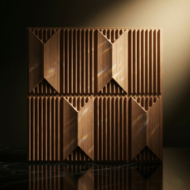 Non Self Adhesive Artisan Metallic Wood Pattern 3D Panel - Image 2