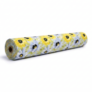 Self Adhesive Wallpaper Yellow Blue Flowers Texture 10 Meter - Image 2