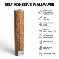 Self Adhesive Brown Bricks Texture 10 Meter - Image 3