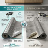 Self Adhesive Grille Sheet Grey Texture - Image 2