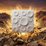 Non Self Adhesive Bubble White 3D Panel