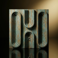 Non Self Adhesive Loopa Rustic Wood Pattern 3D Panel - Image 2