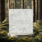 PVC Soft White Texture Ceramic Foam Sheet 2X2 ft