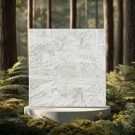 PVC Soft White Texture Ceramic Foam Sheet 2X2 ft