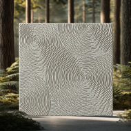 PVC Soft Cement Circle Texture Ceramic Foam Sheet 2X2 ft