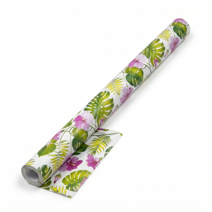 Self Adhesive Wallpaper Pink Flowers Texture 10 Meter - Image 2