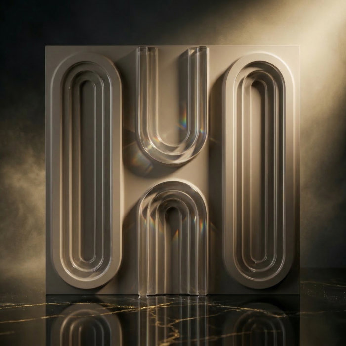 Non Self Adhesive Loopa Mega Graige Pattern 3D Panel - Image 2