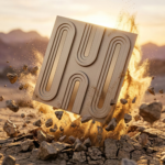 Non Self Adhesive Grey 3D Panel