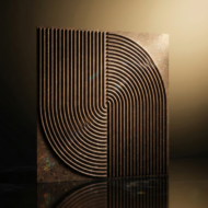 Non Self Adhesive Spiral Chocolate Pattern 3D Panel - Image 2