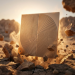 Non Self Adhesive Spiral Silver Pattern 3D Panel