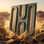 Non Self Adhesive Teal 3D Panel