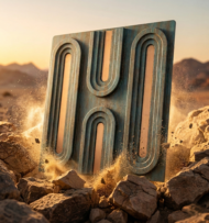 Non Self Adhesive Teal 3D Panel