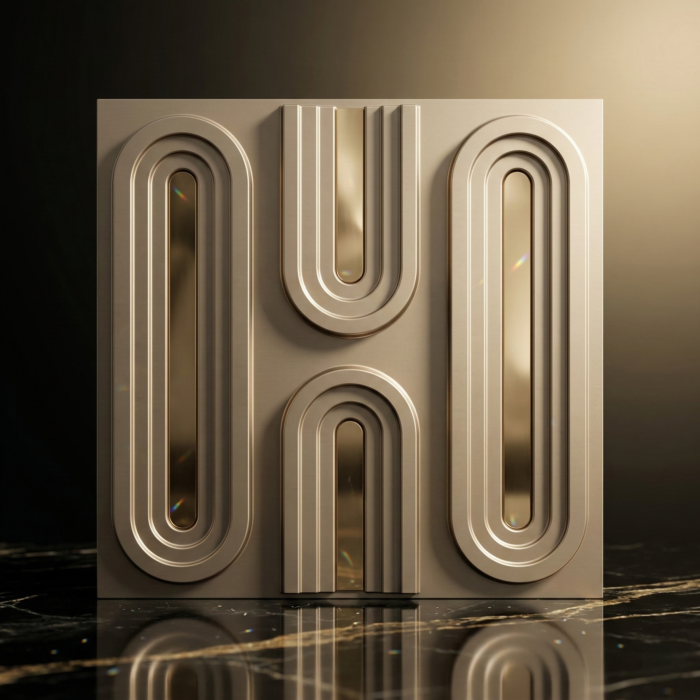 Non Self Adhesive Grey 3D Panel - Image 2