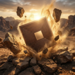 Non Self Adhesive Golden Chocolate Rectangular Pattern 3D Panel