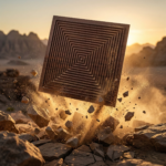 Non Self Adhesive Spiral Chocolate Pattern 3D Panel