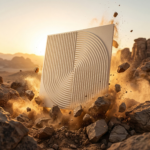 Non Self Adhesive Spiral White Pattern 3D Panel