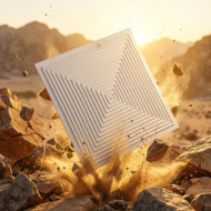 Non Self Adhesive Spiral White Pattern 3D Panel