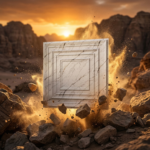 Non Self Adhesive Square White 3D Panel