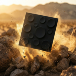 Non Self Adhesive Bubble Black 3D Panel