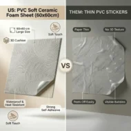 PVC Soft Cement Circle Texture Ceramic Foam Sheet 2X2 ft - Image 3