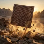 Non Self Adhesive Rectangular Chocolate Pattern 3D Panel