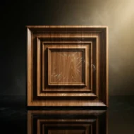 Non Self Adhesive Square Teak Wood 3D Panel - Image 2