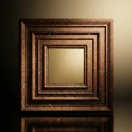 Non Self Adhesive Gold Square Chocolate 3D Panel - Image 2