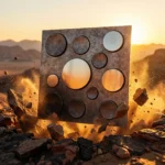 Non Self Adhesive Bubble Grey Gold 3D Panel