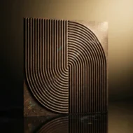 Non Self Adhesive Spiral Chocolate Pattern 3D Panel - Image 2