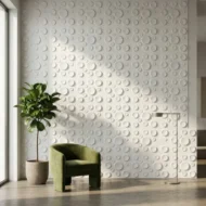 Non Self Adhesive Bubble White 3D Panel - Image 2