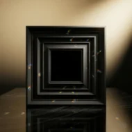 Non Self Adhesive Square Black 3D Panel - Image 2