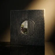 Non Self Adhesive Axis Orbit Dark Blue Gold 3D Panel - Image 2