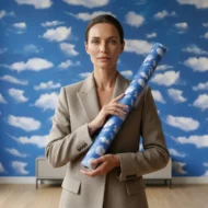 Self Adhesive Wallpaper Cloud Texture 10 Meter - Image 2