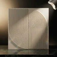 Self Adhesive Spiral White Pattern 3D Panel - Image 2