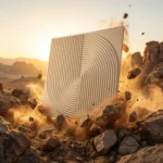 Self Adhesive Spiral White Pattern 3D Panel