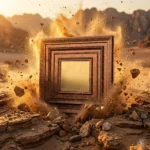 Non Self Adhesive Gold Square Chocolate 3D Panel