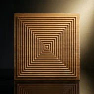 Self Adhesive Rectangular Wood Pattern 3D Panel - Image 2