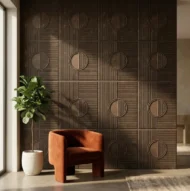 Non Self Adhesive Axis Orbit Magnum Brown 3D Panel - Image 3