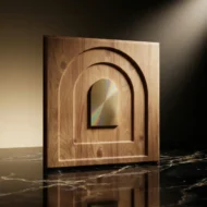 Non Self Adhesive Gold Arc Haven Wood 3D Panel - Image 2