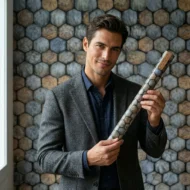 Self Adhesive Wallpaper Stone Texture 10 Meter